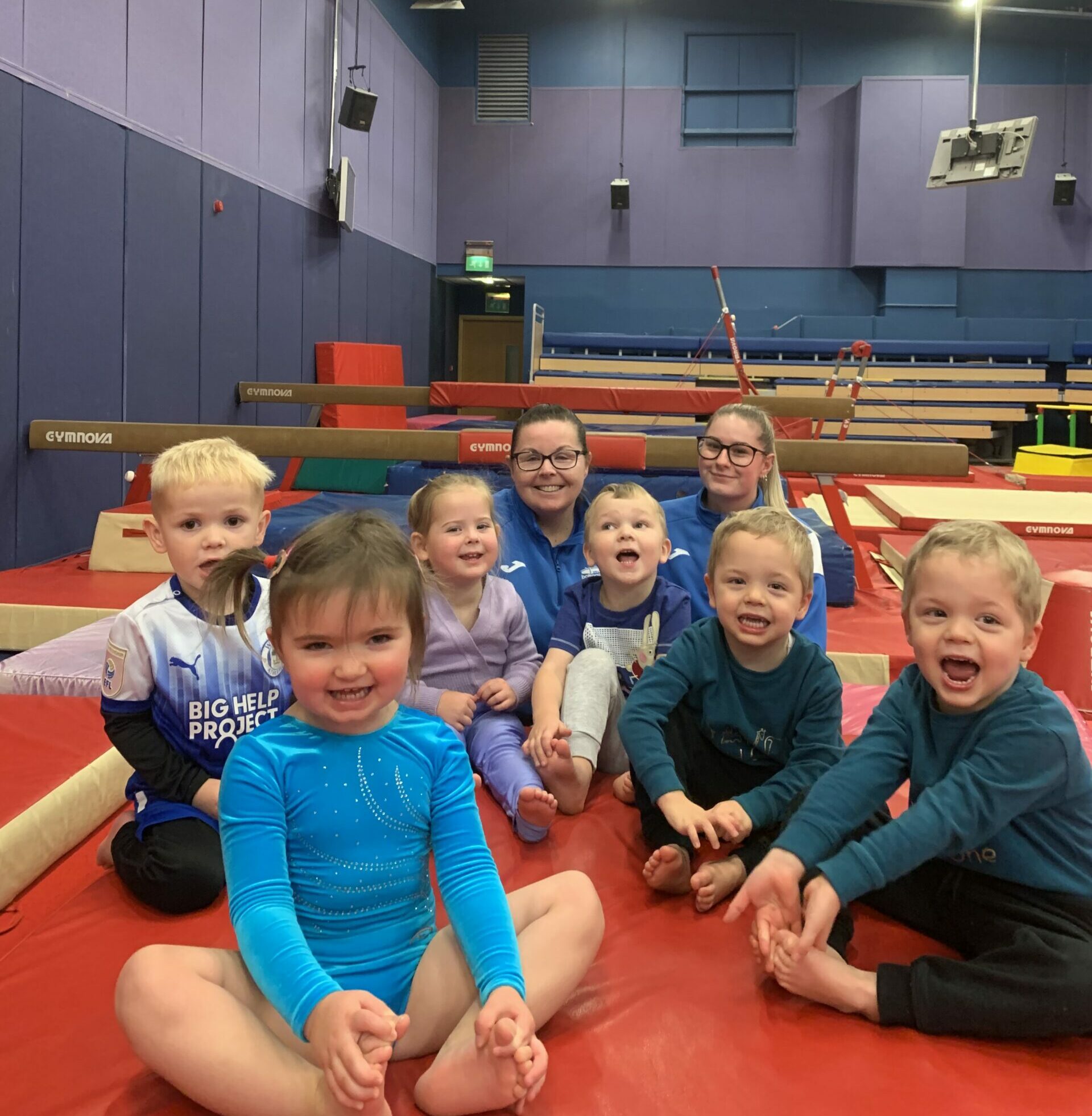 Children at a Gymnastics class