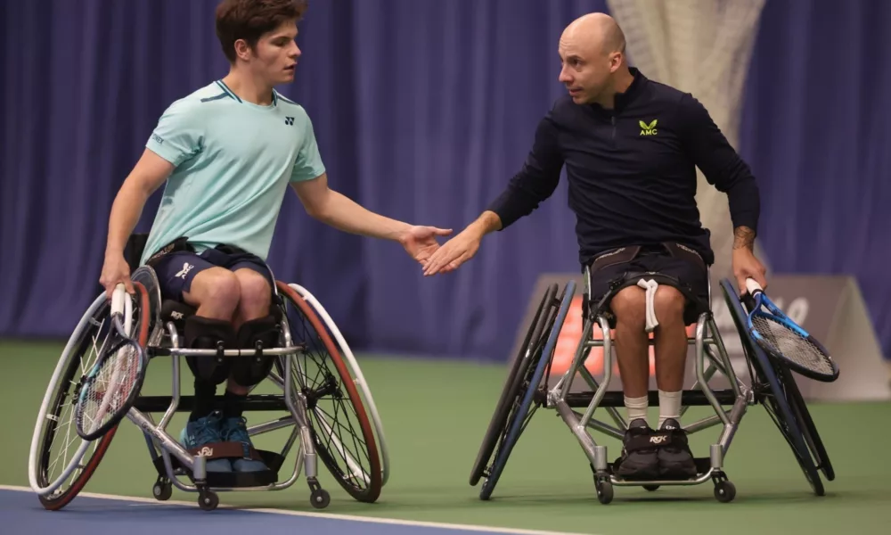 Image of 4137LAPTHORNE AND SLADE SPEARHEAD FOUR BRITISH WHEELCHAIR TENNIS TITLES AT BOLTON INDOOR project
