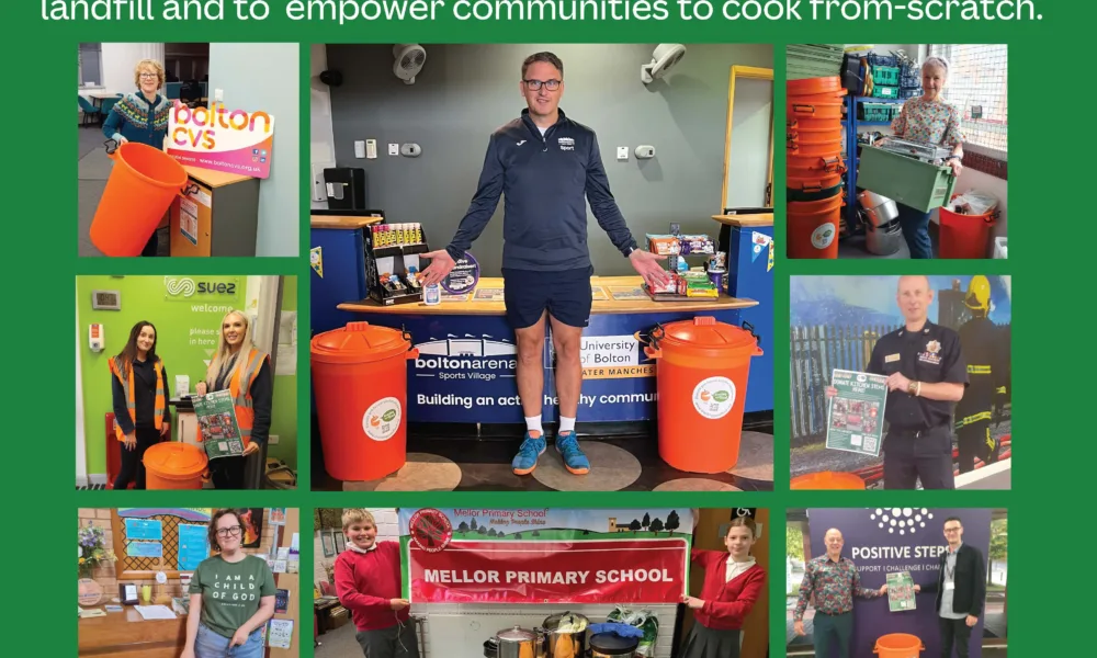 Image of 6253Arena charity appeal seeking preloved kitchen kit and utensils project